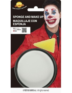 maquillaje con esponja blanco