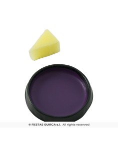 maquillaje con esponja morado 2