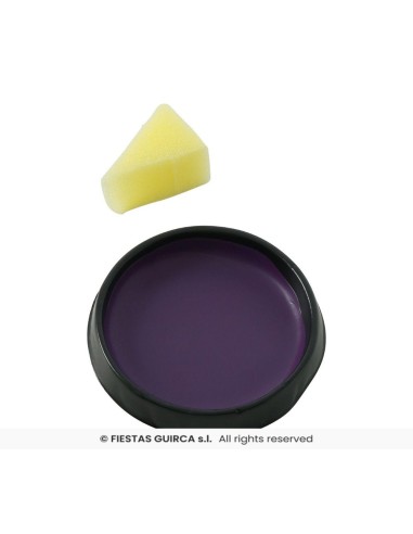 maquillaje con esponja morado