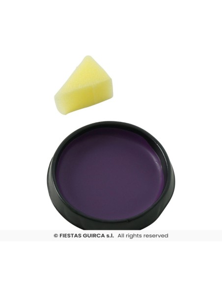 maquillaje con esponja morado