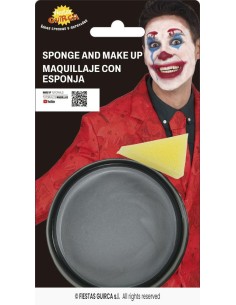 maquillaje con esponja plateado