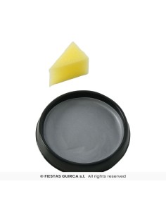 maquillaje con esponja plateado 2