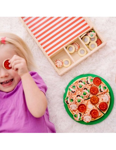 Pizza De Madera, Alimentos de Madera, Ju