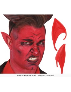 Orejas demonio rojas