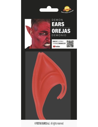 Orejas demonio rojas