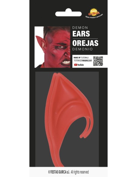 Orejas demonio rojas