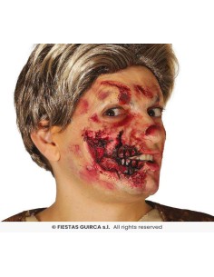 Cicatriz media boca latex