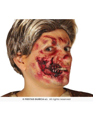 Cicatriz media boca latex