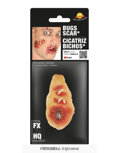 Cicatriz bichos con adhesivo latex