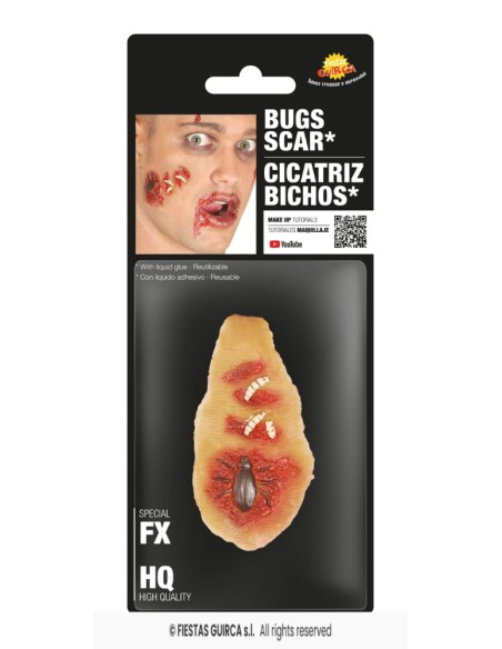 Cicatriz bichos con adhesivo latex