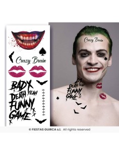 Tatuajes De Mr Smile JOKER 30x14 Cm
