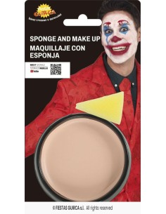 maquillaje con esponja carne crema
