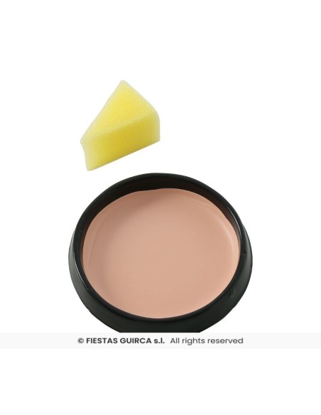 maquillaje con esponja carne crema