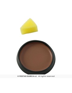 maquillaje con esponja marron oscuro 2