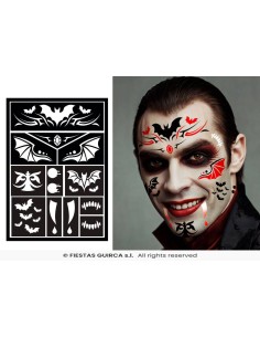 Plantilla maquillaje vampiro