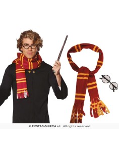 Conjunto mago harry- bufanda y gafas 
