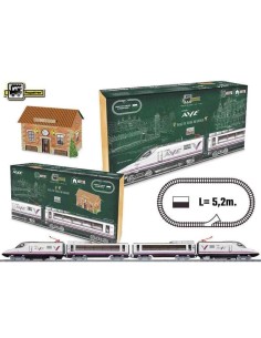 Tren Eléctrico Renfe AVE con Estación