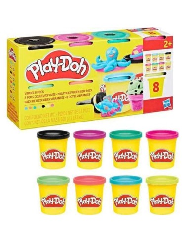 Play-Doh Pack 8 Botes plastilina Colores