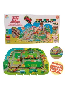 Set de construcción Tren City Adventures