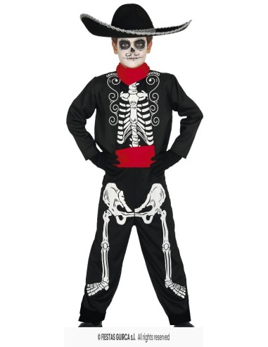 Disfraz Mariachi skeleton mexic 5-6 años
