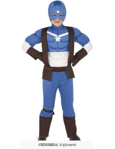 disfraz Capitan superhero america 3-4año