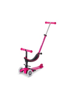 Patinete Micro Mini 4en1 Deluxe LED Rosa