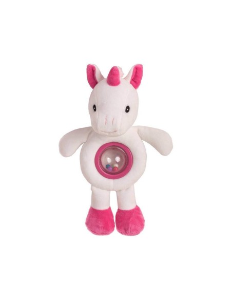 SONAJERO UNICORNIO ROSA 28CM