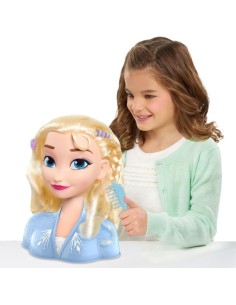 Cabeza de peinado básica de Elsa de Disn 2