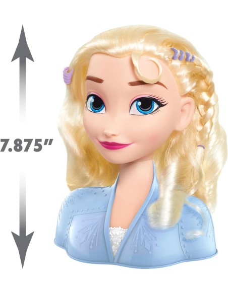 Cabeza de peinado básica de Elsa de Disn