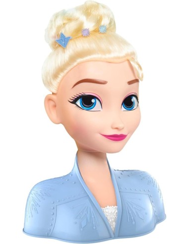 Cabeza de peinado básica de Elsa de Disn