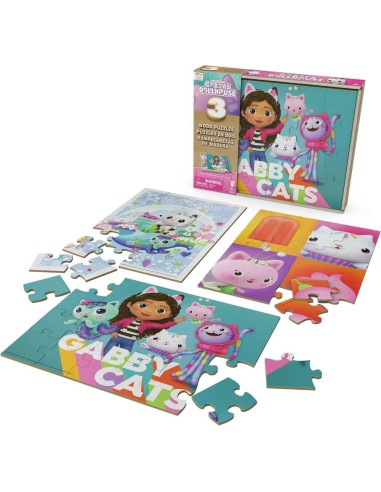 Puzzles x3 24pzas La casa de muñecas de 