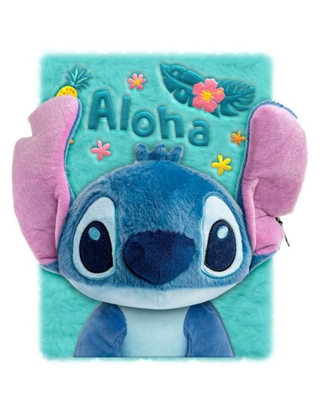 Stitch Libreta de Peluche Plush