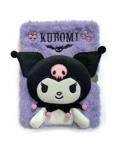 Kuromi Libreta de Peluche Plush Hello