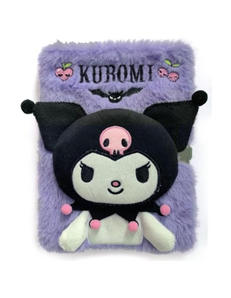 Kuromi Libreta de Peluche Plush Hello