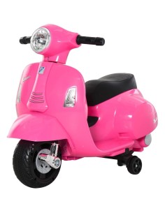 Moto Mini Vespa 6V Rosa para Niños