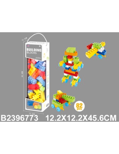 Bote de Construcción 82 Piezas – Bloques