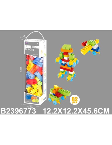 Bote de Construcción 82 Piezas – Bloques