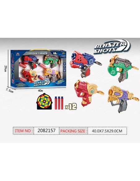 Pack 4 Pistolas Heroes