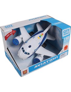 Avión de Fricción con Luces y Sonidos 