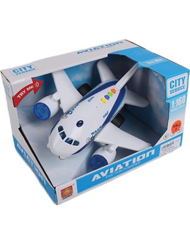 Avión de Fricción con Luces y Sonidos 
