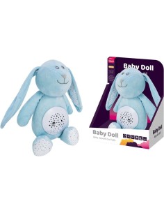 Conejito Azul Luminoso con Luz y Sonido 