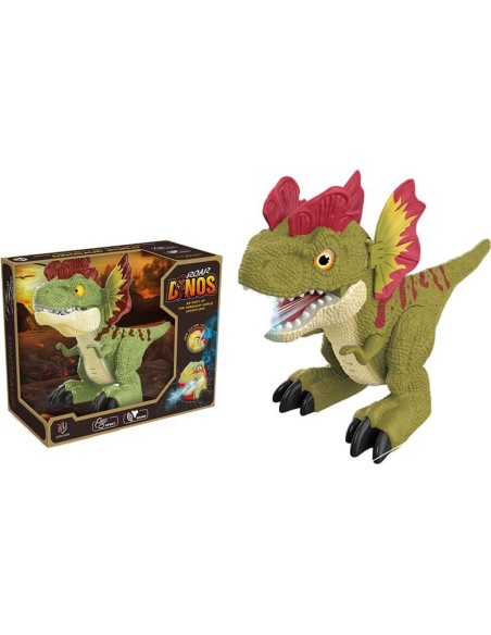 Dinosaurio con Humo y Sonidos 17 cm 