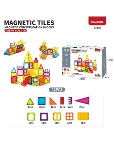 Caja de Bloques Magnéticos – 42 Piezas