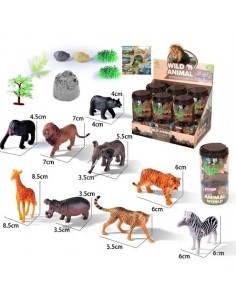 Bote Animales de la Selva – 16 Piezas