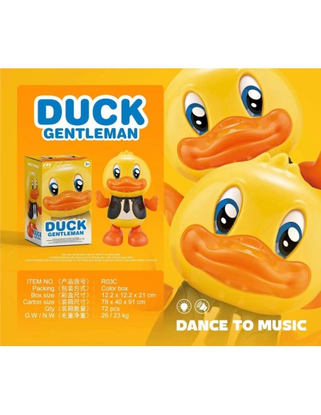 Pato Andador Musical Infantil Duck Gentl