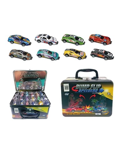 Maletin 18 Coches Metal