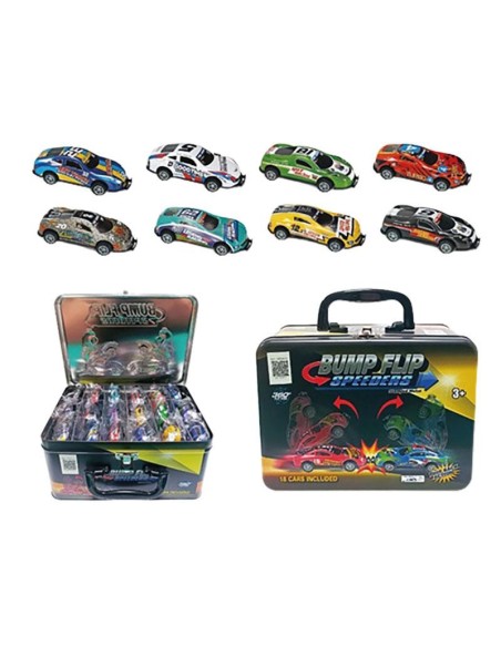 Maletin 18 Coches Metal