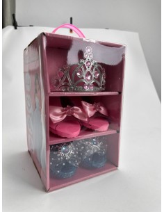 Caja Zapatos Y Corona Princesa