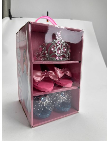 Caja Zapatos Y Corona Princesa
