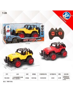 Rc Jeep Off Road Amarillo 20Cm.